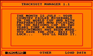 Im Genes Del Juego Tracksuit Manager De Amstrad Cpc De